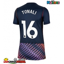 Camisa de Futebol Tottenham Hotspur Sandro Tonali #16 Equipamento Secundário Mulheres 2026-27 Manga Curta